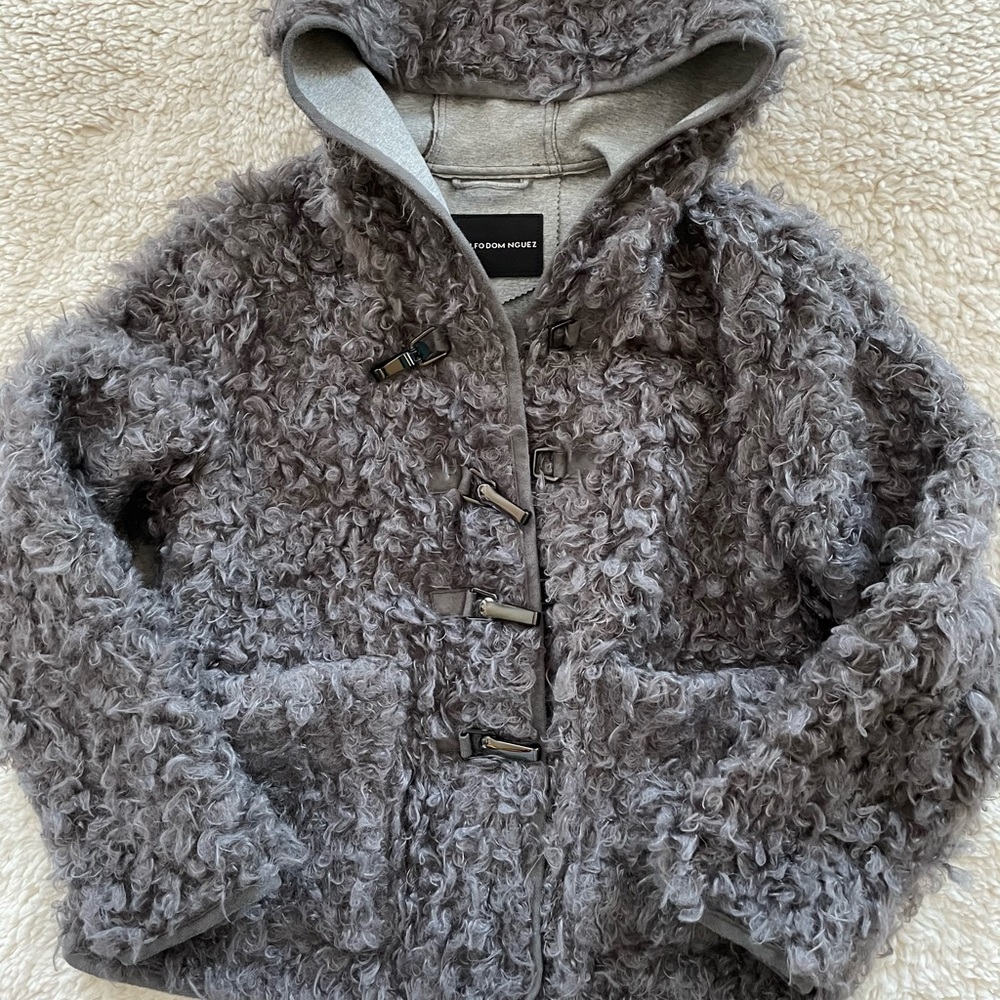 Women’s Adolfo Dominguez Cozy Warm Fuzzy Jacket 8 - Picture 5 of 15